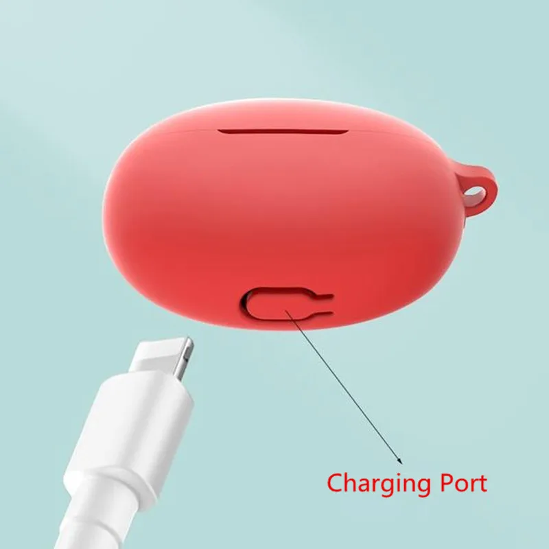 غلاف سماعة أذن من السيليكون الناعم الكرتوني مع خطاف ، سماعة رأس لاسلكية بلوتوث ، غطاء واقي لـ OPPO Enco Free2 2i 3