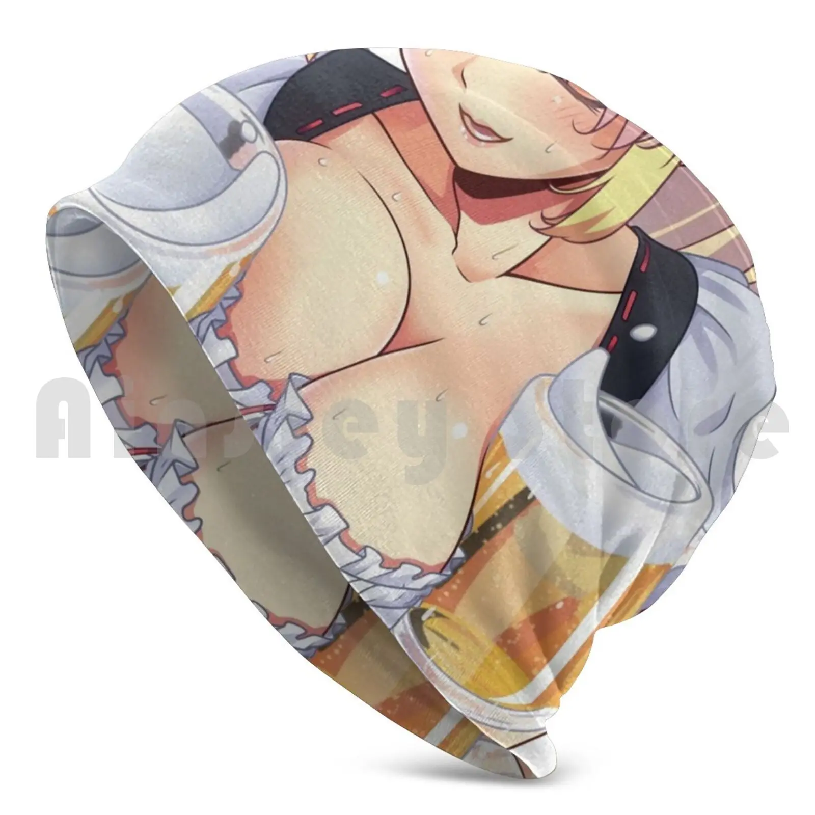 Hentai Ecchi Anime Girl Eroge Beer Sticker Beanie Hedging Cap DIY Print Cushion Hentai Ecchi Anime Girl Eroge Animated