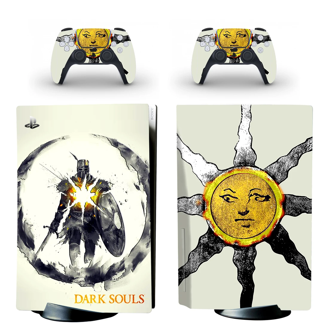 Dark Souls PS5 Standard Disc Edition Skin Sticker Decal Cover for Console & Controllers PS5 Skin Sticker Vinyl
