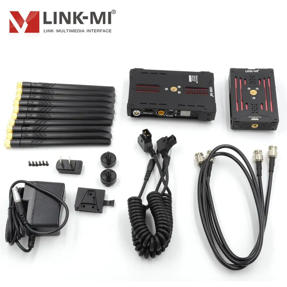 Transmisor y receptor HDMI Wieless 200M SDI, compatible con HDMI LINK-MI, 3G-SDI, sistema de enlace de vídeo HD para transmisión en vivo