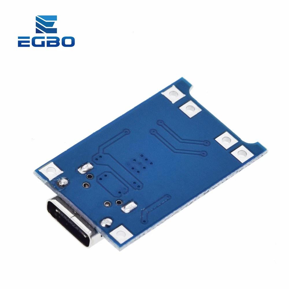 5PCS type-c USB 5V 1A 18650 TP4056 Lithium Battery Charger Module Charging Board With Protection Dual Functions 1A Li-ion good