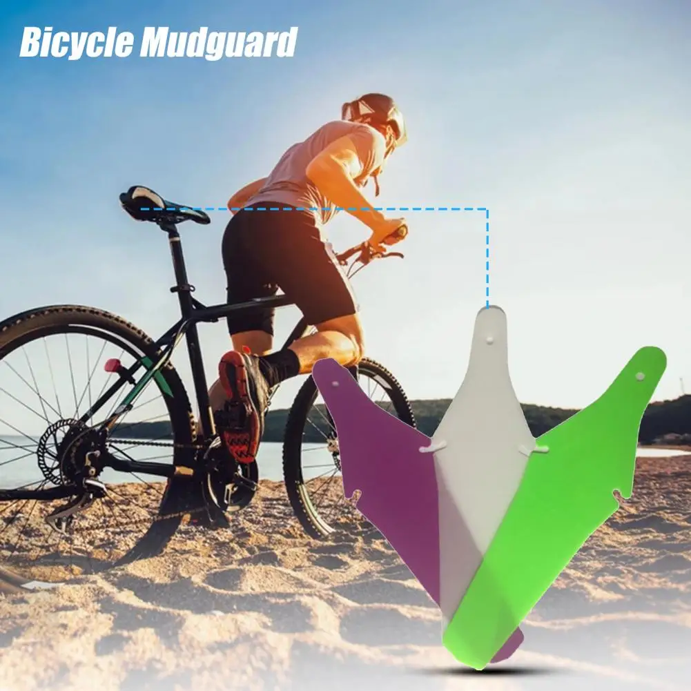 Rear Mudguard Durable Bike Mudguard Plastic Anti Rust  Practical Good Toughness Rear Mudguard