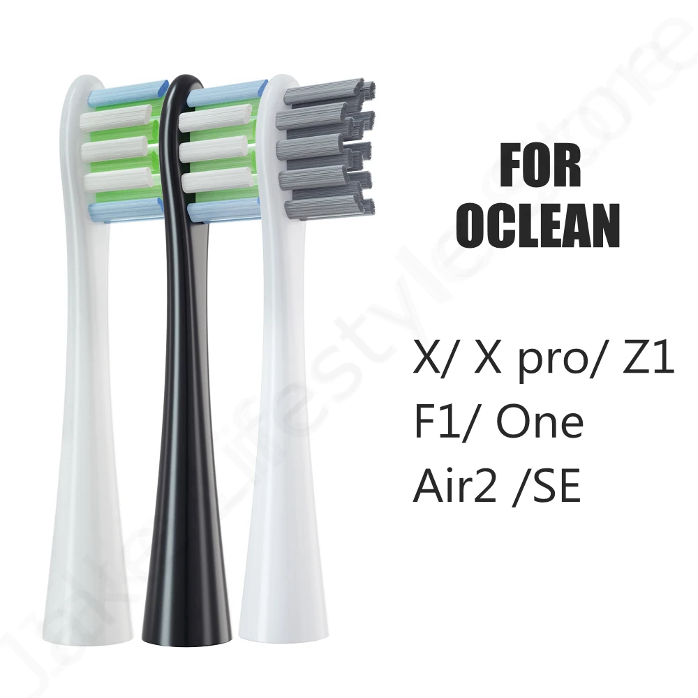 5 cabeças de escova para oclean x/x pro elite/one/air/se elétrica sonic escova de dentes macia dupont cerdas bocais embalagem a vácuo