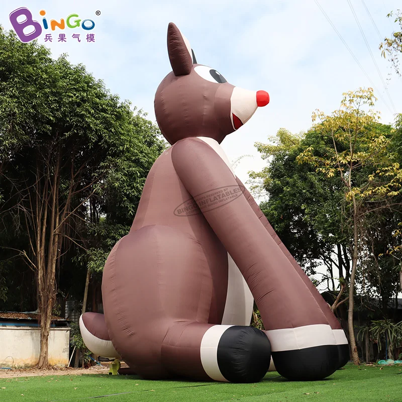 Giant 6.8x6x8.5 Meters Inflatable Christmas Reindeer For Xmas Party Decoration Air-Blown Deer Balloon Toys - BG-C0491