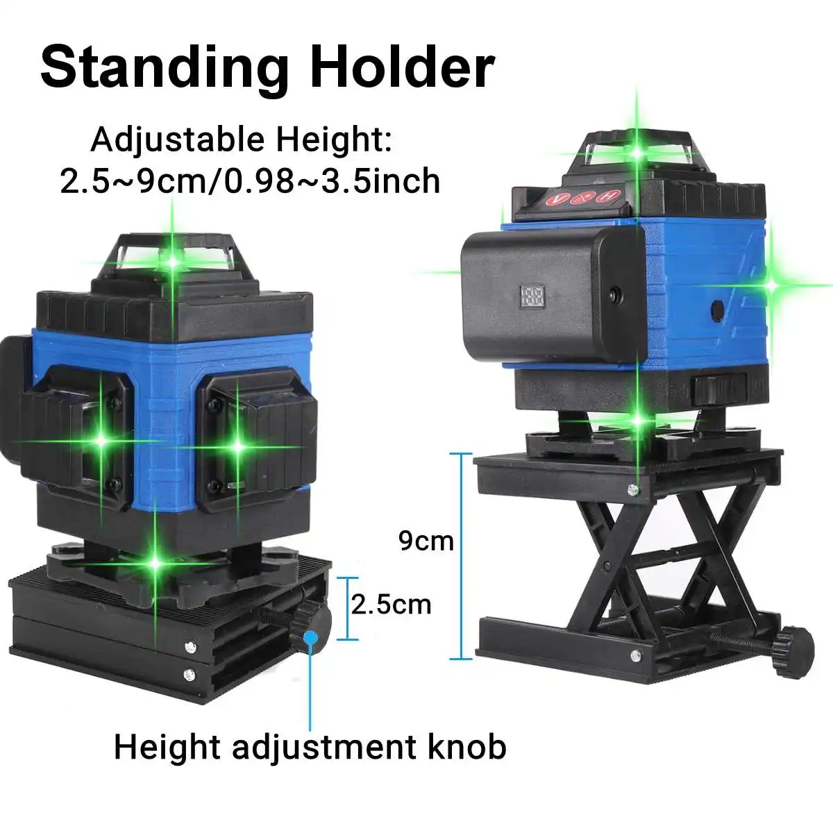 Green Laser Level 4D 8/12/16 Lines Professional Self-Leveling 360 Horizontal Vertical Green Laser Beam Line Build Measuring Tool