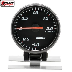Dragon 60MM Black Panel Blue Light Racing Modification Auto Turbo Charged Car Boost Turbine Gauge Meter Instrument