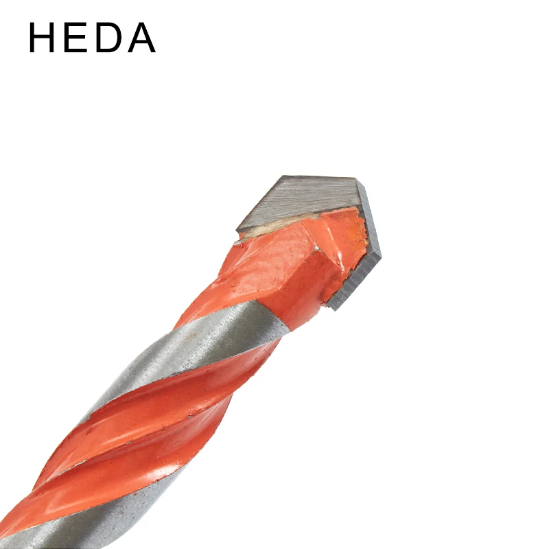 5pcs Set Drill Bits Triangular-overlord Handle Twist Drill Bit Perforator Marble Head Wall Ceramic Glass Punching Hole Working