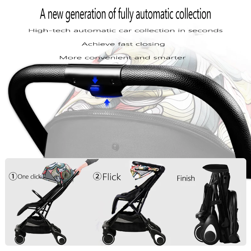 Baby Stroller Can Sit And Recline Baby Strollers Lightweight Foldable Two Way High Landscape Shock Absorber Babys Stroller