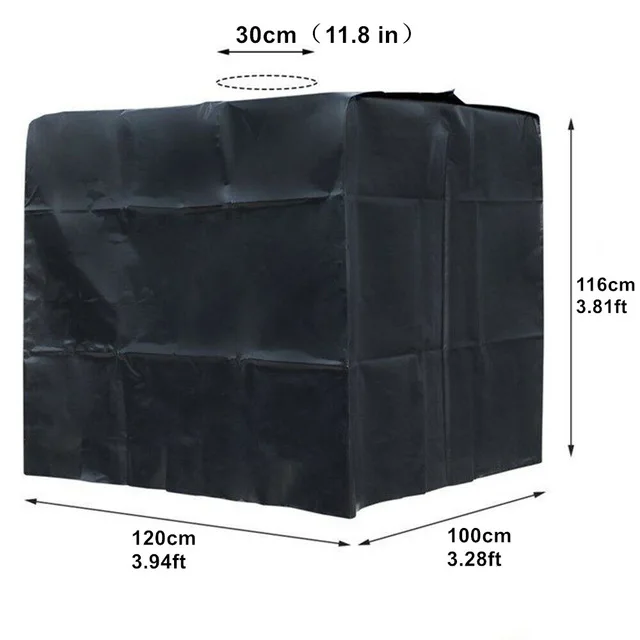 Professionele 1000 Liter Ibc Watertank Cover Buiten Tuinmeubilair Waterdicht Anti-Stof Wind Regen Zon Sneeuw Bescherming