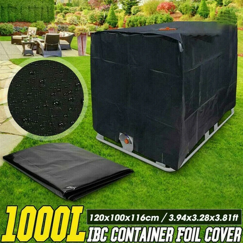 

1000 liters IBC Rain Water Tank Cover Container Ton Barrel Sun Protective Foil Dust Covers Outdoor Garden Waterproof UV Cover