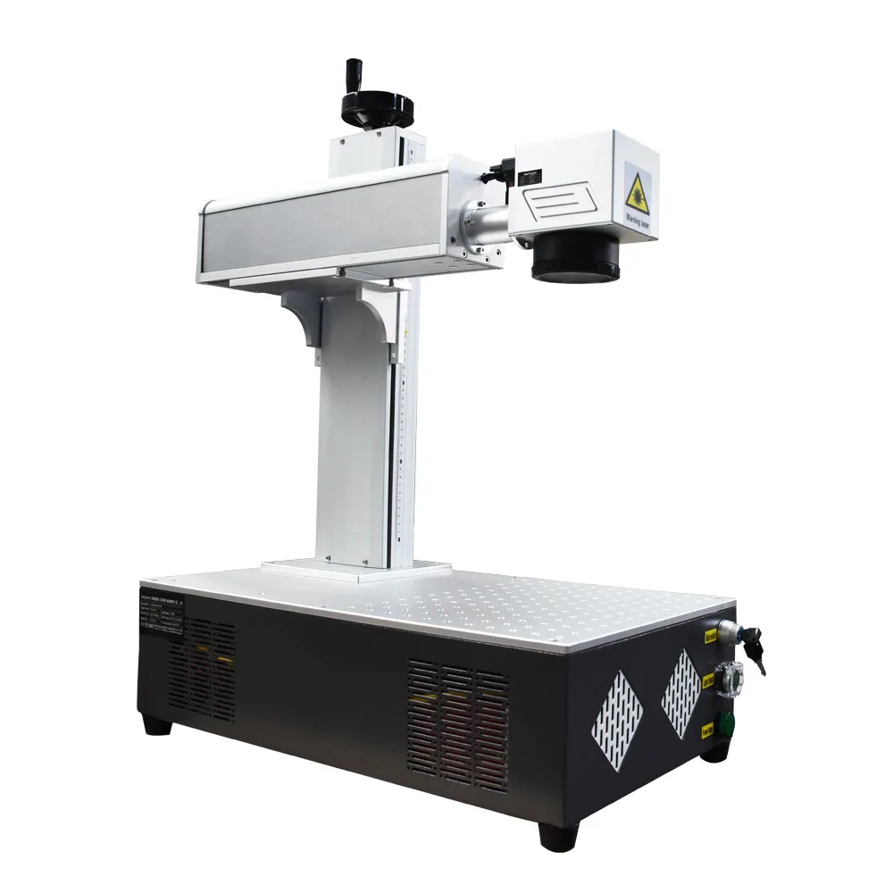 

Best Price Pen Pcb Tube Metal Parts Fiber Laser 20W Marking Machine With Conveyor Belt