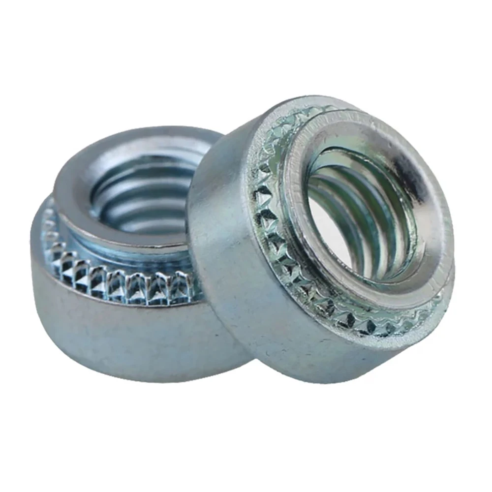 M2~M10 Grade 4.8 Carbon Steel Self-Clinching Nut Sheet Thickness 0.8mm 1.0mm 1.2mm 1.4mm 2.3mm 3.2mm Insert Nut Press Rivet Nut