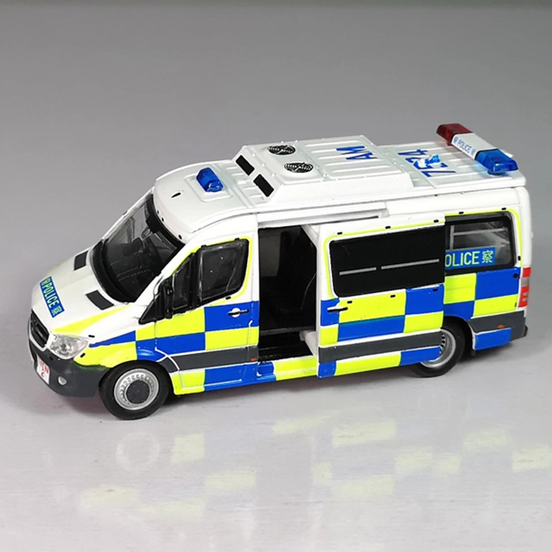 1/76 Alloy Hong Kong FSD Police Car and Ambulance Model Simulation Retro Vehicle Metal diecast Collection toy model display