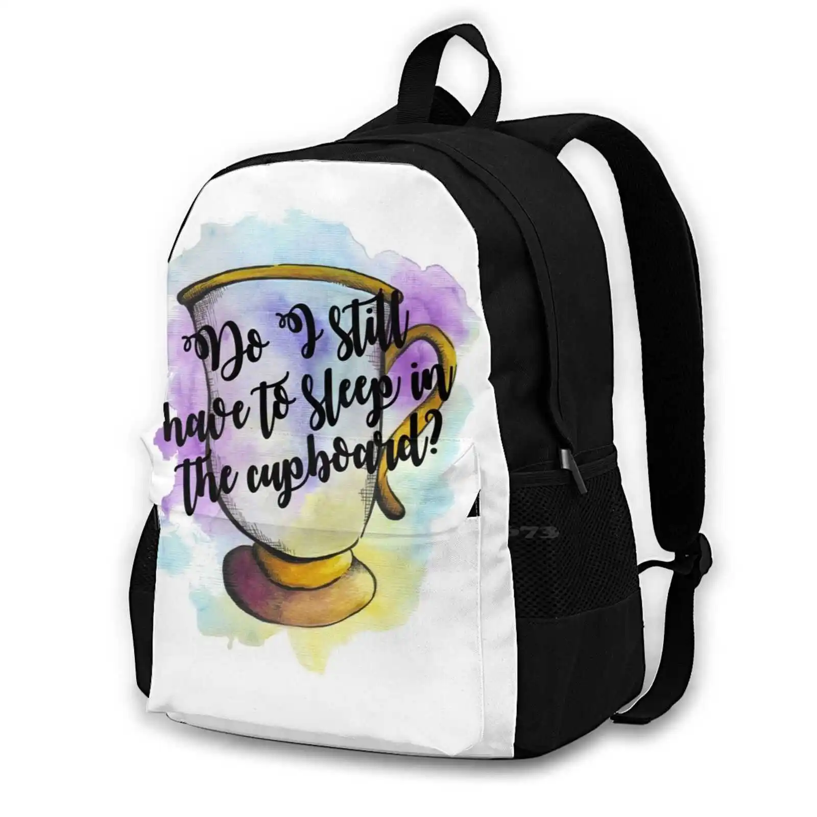 

Do I Still Have To Sleep In The Cupboard  Hot Sale Schoolbag Backpack Fashion Bags Chip Cup Watercolour Gouache Fineliner Pen