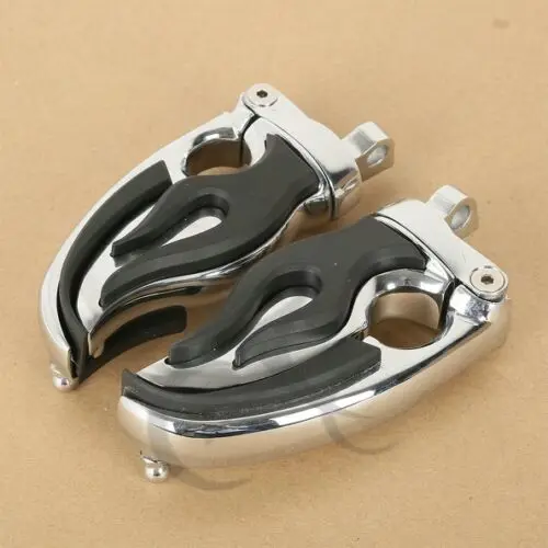 Motorcycle Chrome Footpeg Foot Pegs Male Mount For Harley Dyna Softail Sportster