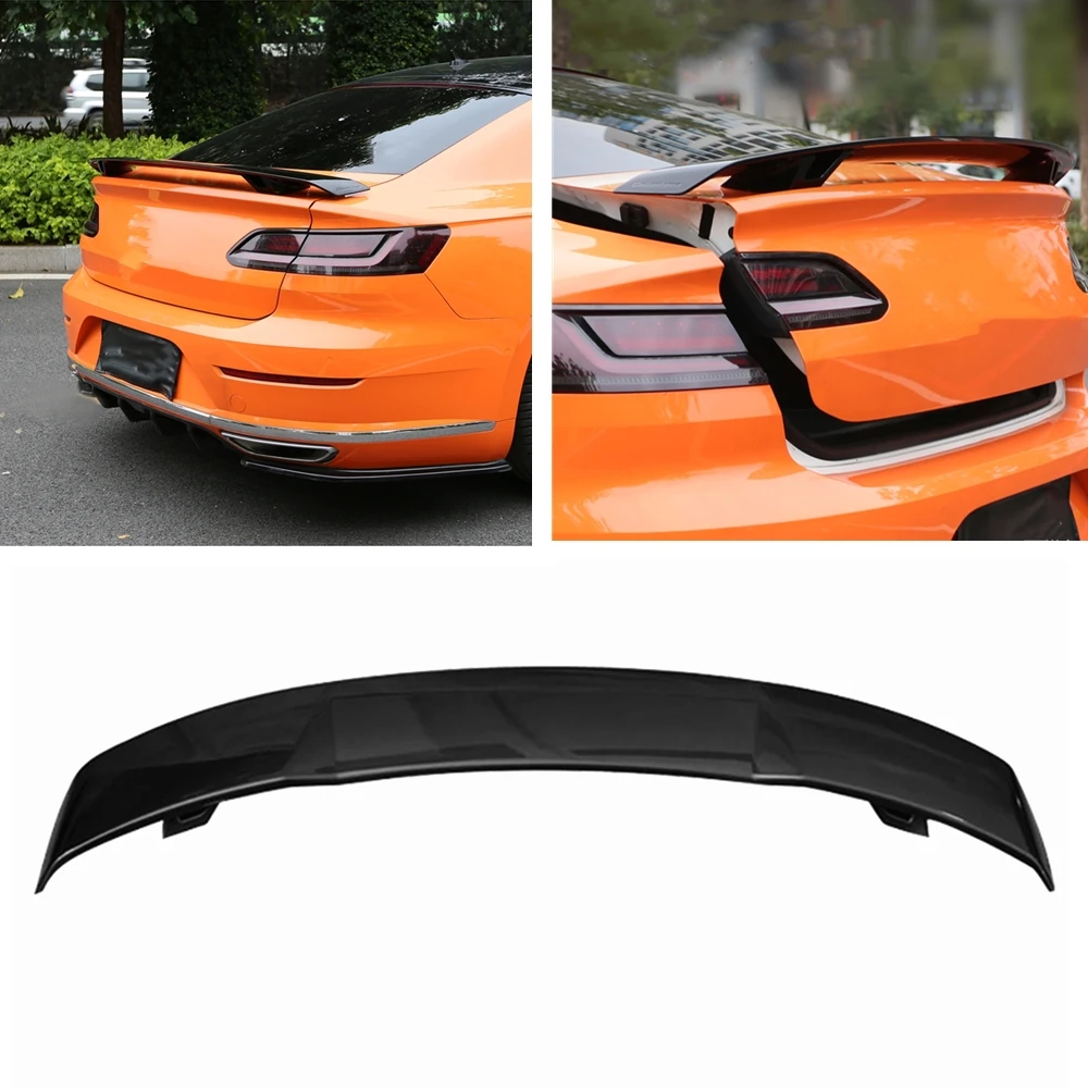 

YOFER Rear Spoiler Wing For Volkswagen VW CC Arteon 2019-2021 Car Gloss Black Trunk Lid Tailgate Decklid Trim Flap Splitter Lip