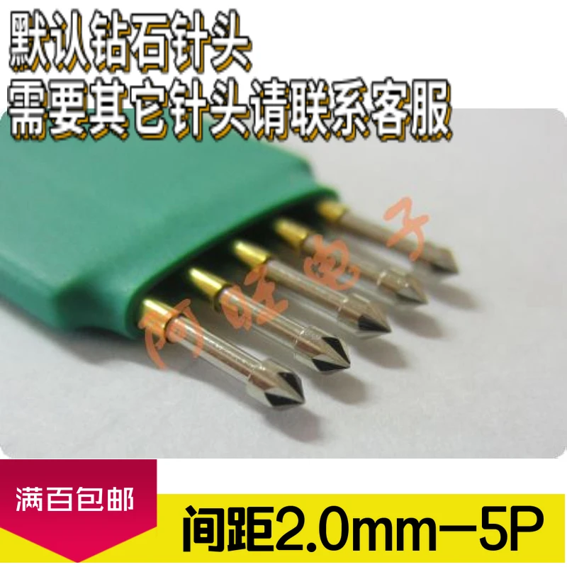 Queima de Agulha 2.0 milímetros Dedal-5 P Escrever Programa de Teste Sonda Primavera Agulha Agulha 5 Pin PIN 2 PÇS/LOTE