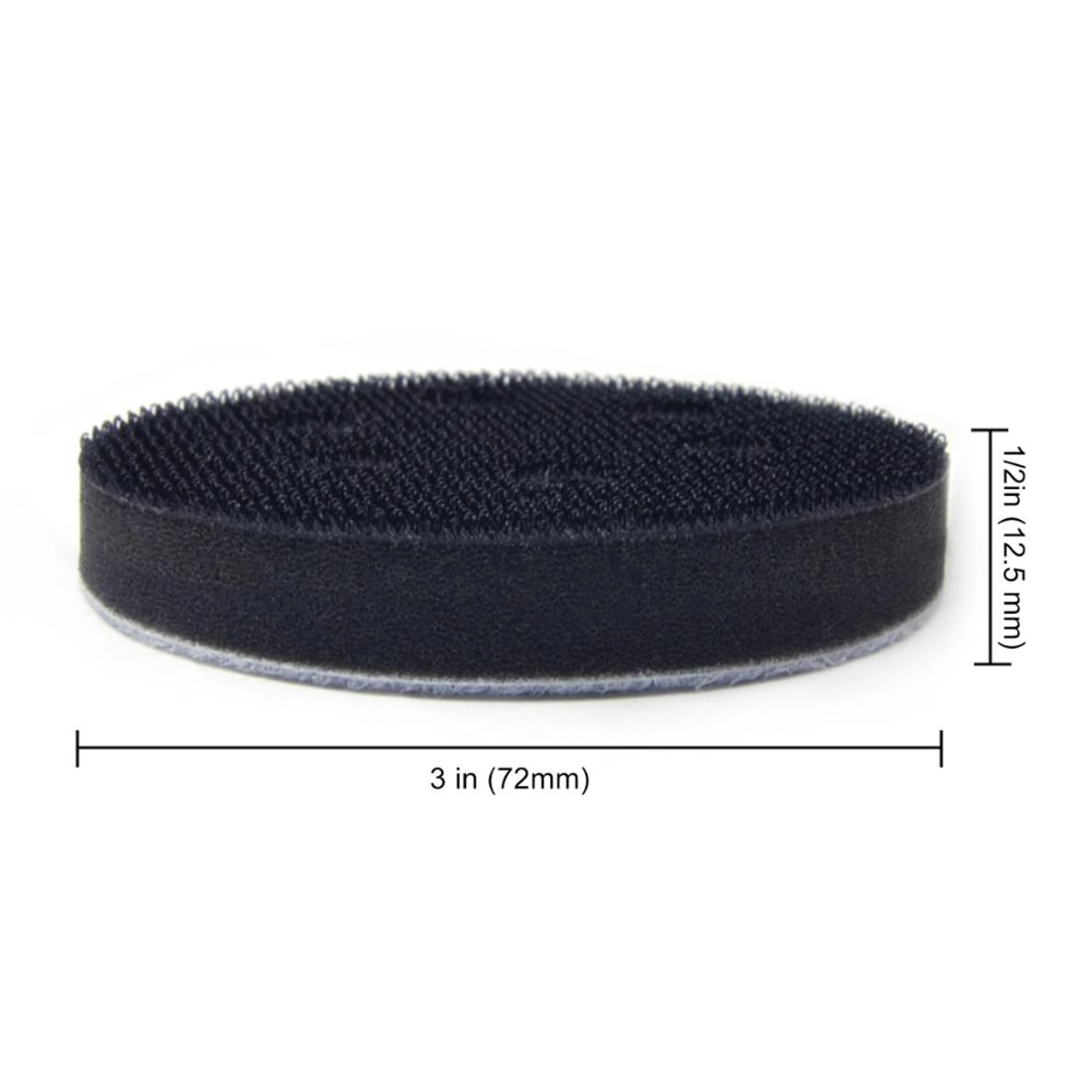 1 Set 3 zoll 75mm 6-Loch Weichen Schwamm Interface Pad + M8 Gewinde Zurück-up Schleifen pad Haken & Loop für Pneumatische Dreh Werkzeug