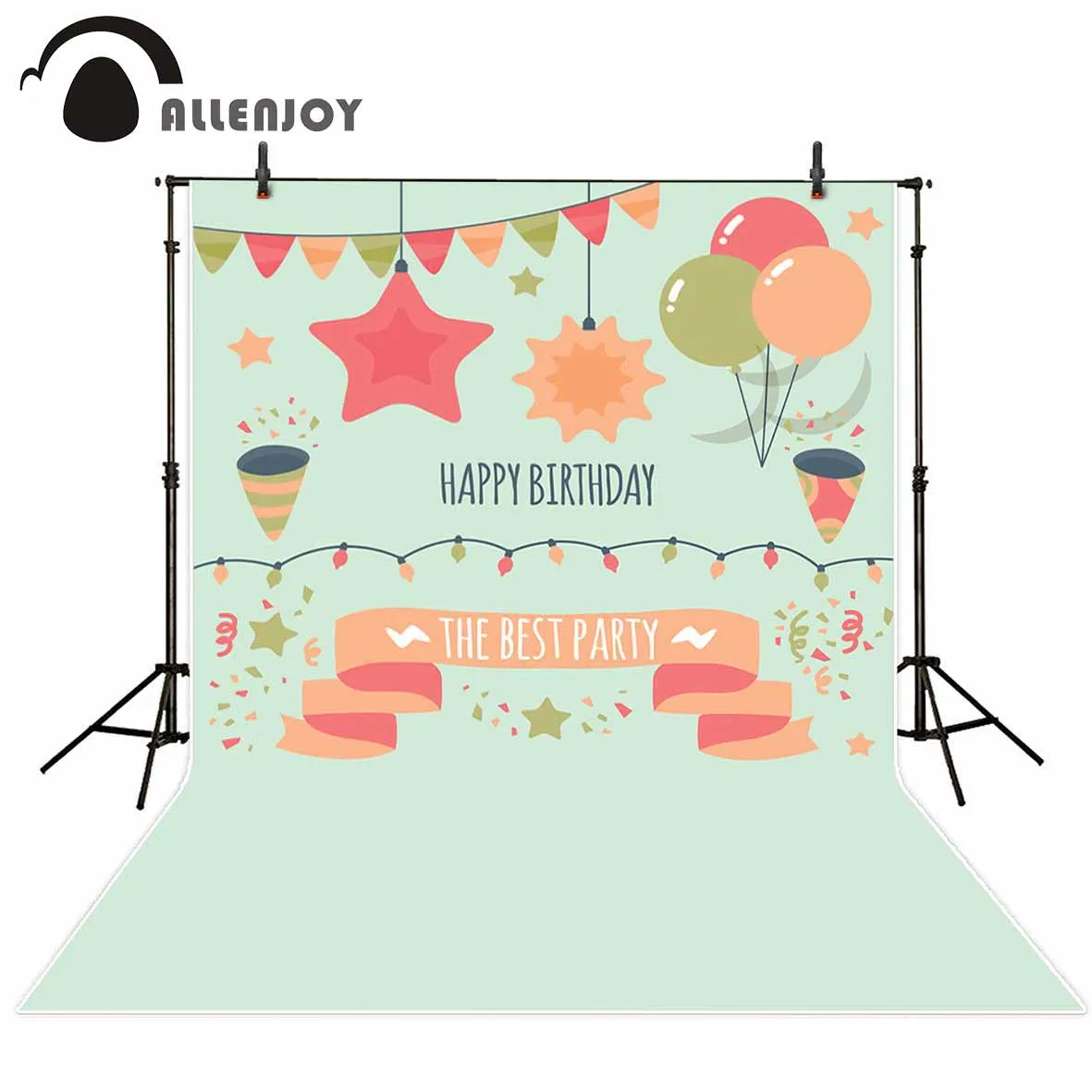 

Allenjoy фон для фотосъемки с изображением лентой шар для торжества; Для дня рождения; Вечерние фантазия фон фотография фотосессия Камера рекви...