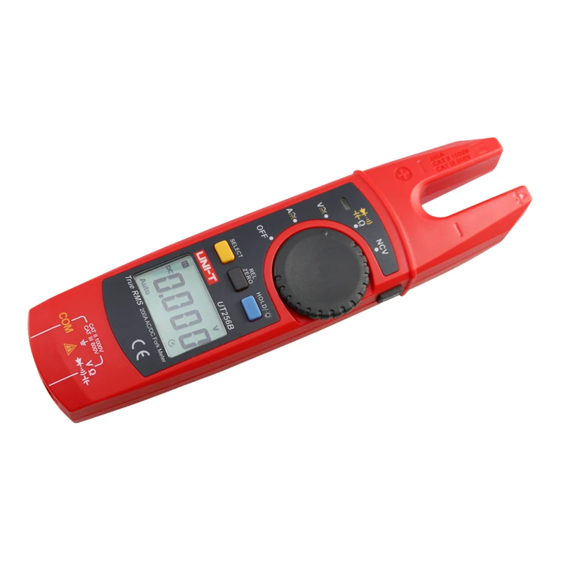 UNI-T UT256B Voltmeter 200A Fork Clamp Meters DC Current Capacitance NCV Tester True RMS AC DC Digital Clamp Multimeter Auto