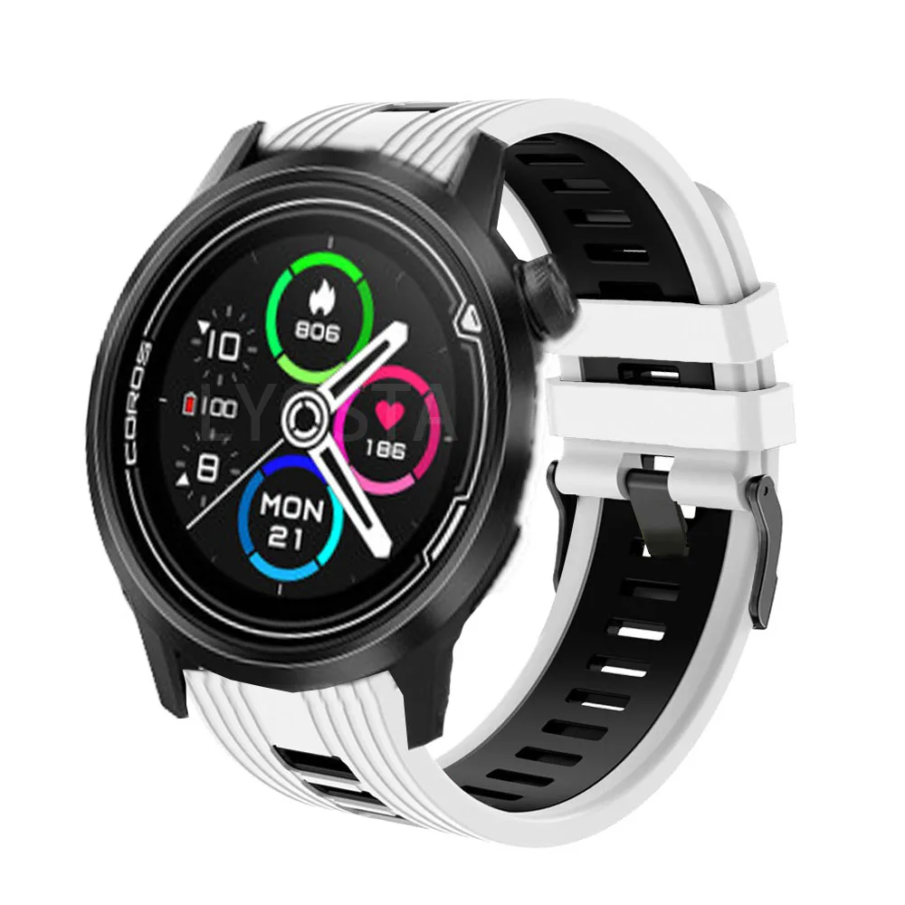 Correa de silicona para reloj COROS APEX Pro, pulsera de 46mm, Instalación rápida