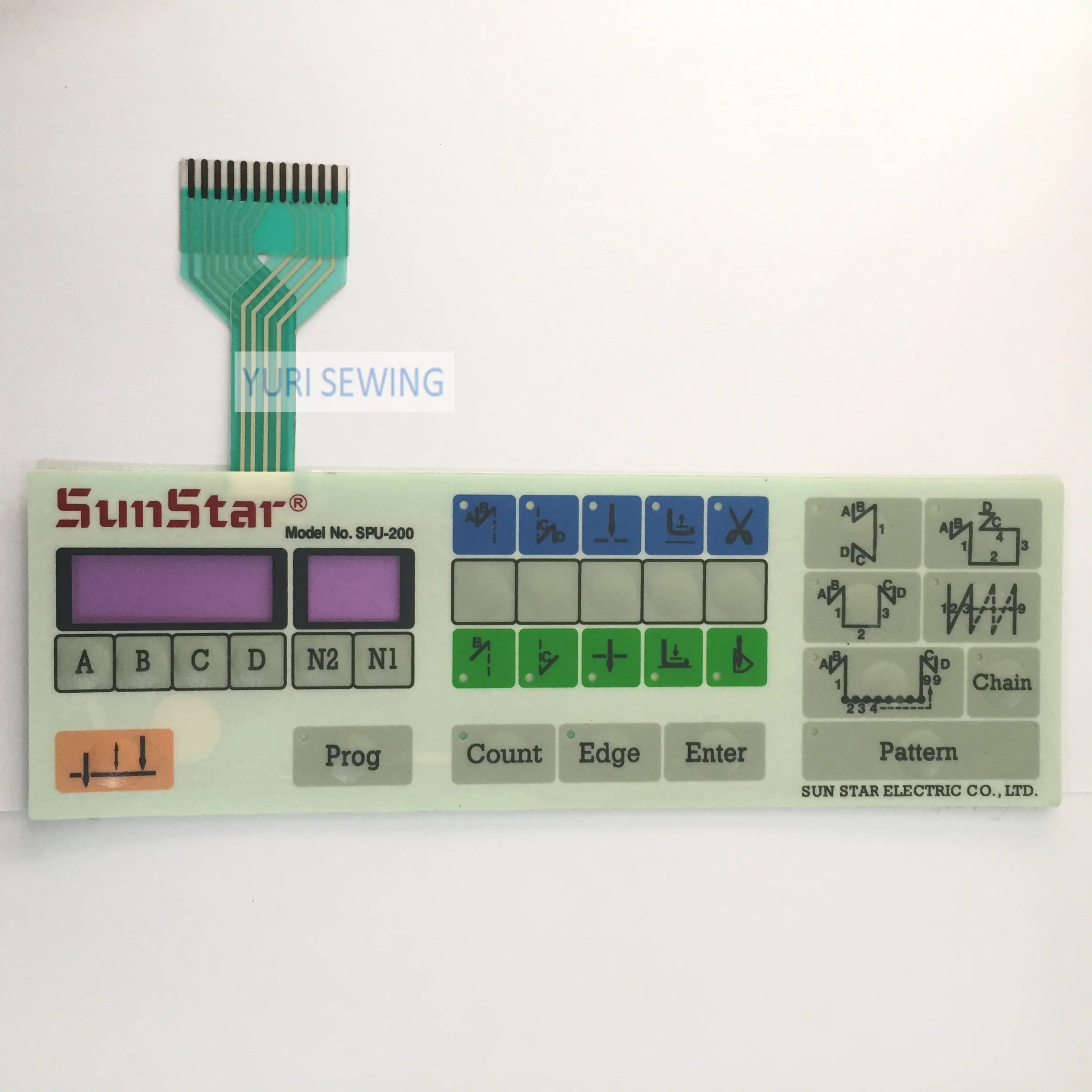 SUNSTAR KM757-797 KM560 operation board panel program unit control keypad membrane sticker industrial sewing machine spare parts