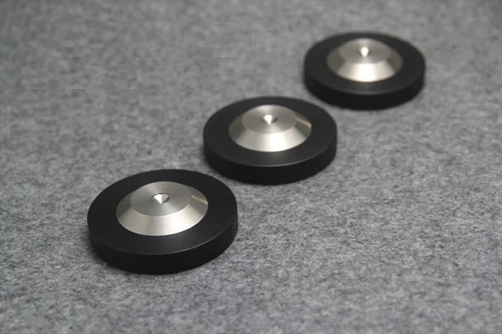 4pcs Speaker Subwoofer Amplifier Spike Base Pad Isolation Stand Feet Base Improve Sound 39mm