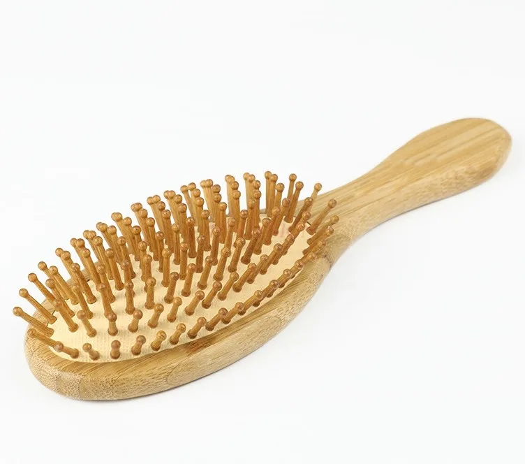 Elliptical Anti-static Bamboo Airbag Air Cushion Massage Comb Health Wood Tooth Hair Straight Hair Wooden Comb Sale