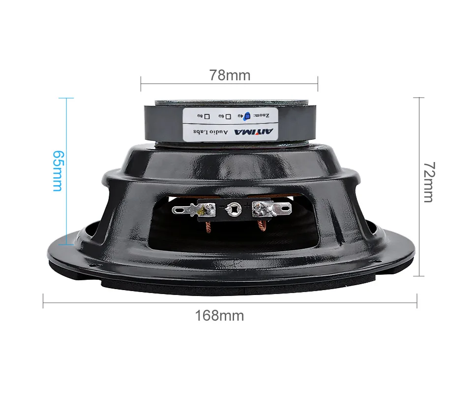 AIYIMA 1 Stück 150W 6,5 Zoll Mittelton-Basslautsprecher 4 8 Ohm Mitteltonlautsprecher Verstärker Sound Woofer Lautsprecher für Heimkino – Detail 5