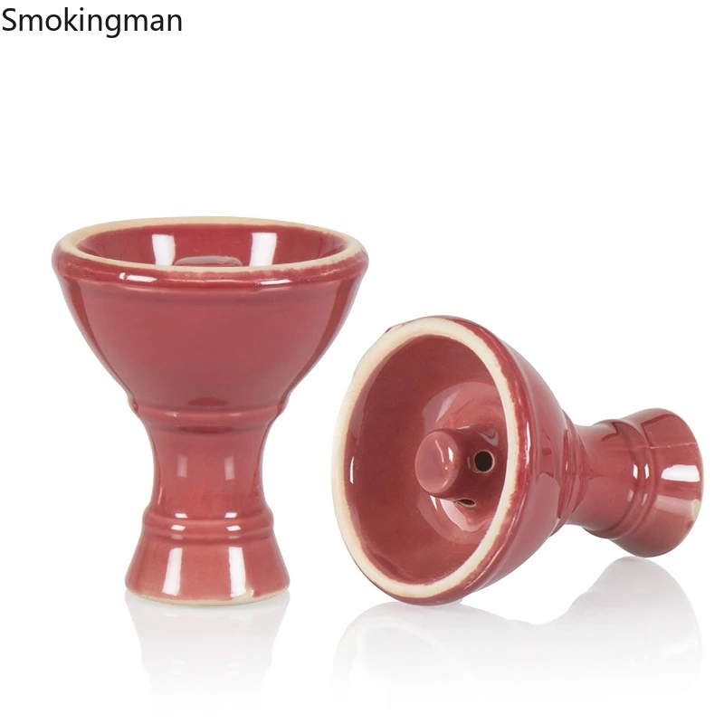 Ceramic Vortex Shisha Hookah Bowl Diameter 7cm Height 8cm 2 Colors with Holes in the Top Tower Advanced Version of the Phunnel