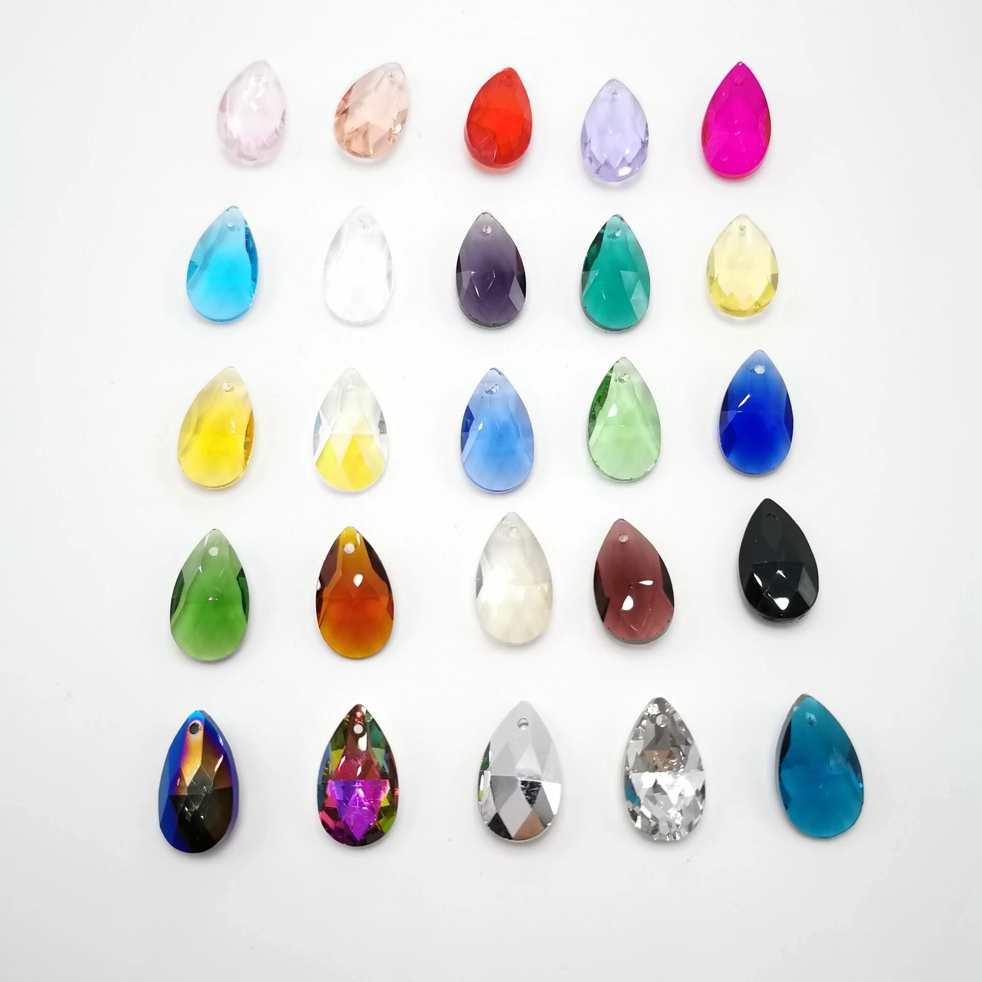 Wholesale TopStone All Sizes Colors Teardrop Glass Crystal Fancy Stone Pointed Back Rhinestone Droplet for Jewelry Making