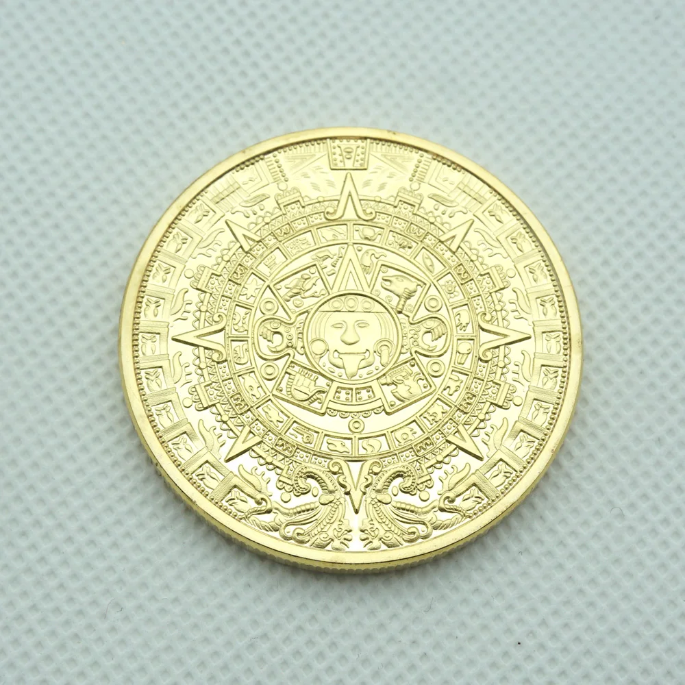 5pcs/lot Populer Maya Rriginal Coins Mayan Civilization Maya Collection Metal Coins High Quality