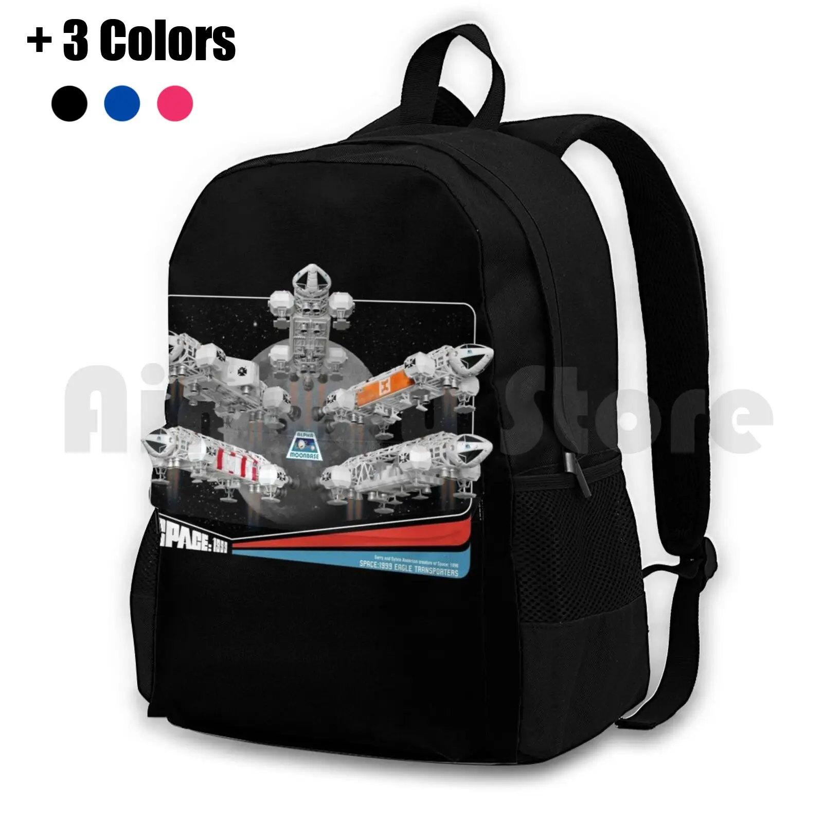 Space 1999 Eagle-Retro Collector Card Style Dark Outdoor Hiking Backpack Riding Climbing Sports Bag Space Space1999 Space 1999