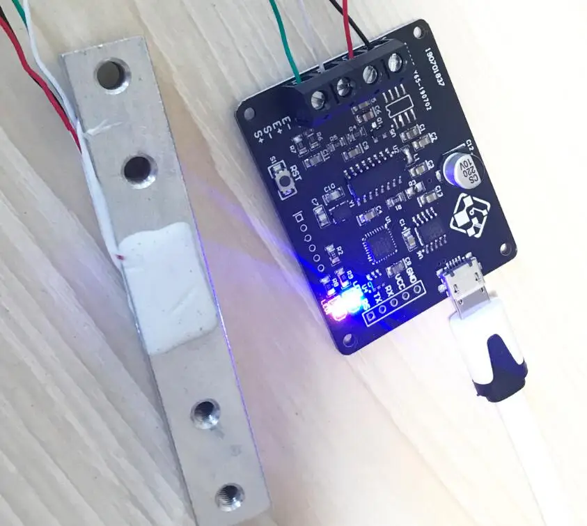 Sensor de pesaje, medidor de presión, báscula de suelo, 24-16 bits, ADC, adquisición de datos de peso, salida en Serie USB, KG