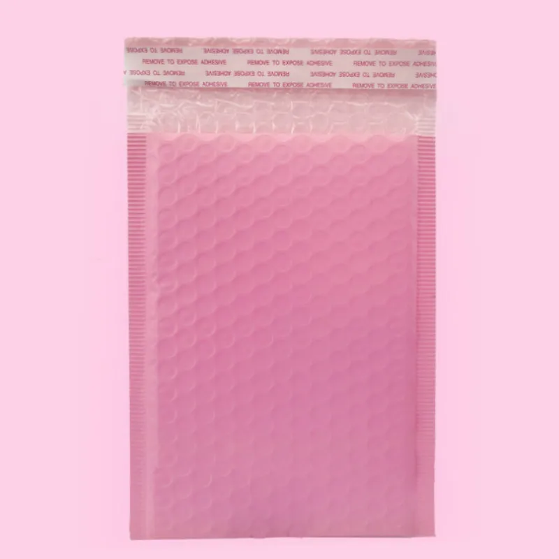 20 stücke Licht Rosa Poly Blase Mailer Taschen Umschläge Gepolsterte Rosa Self Sealing Kleidung Organizer Wasserdicht Versand Verpackung