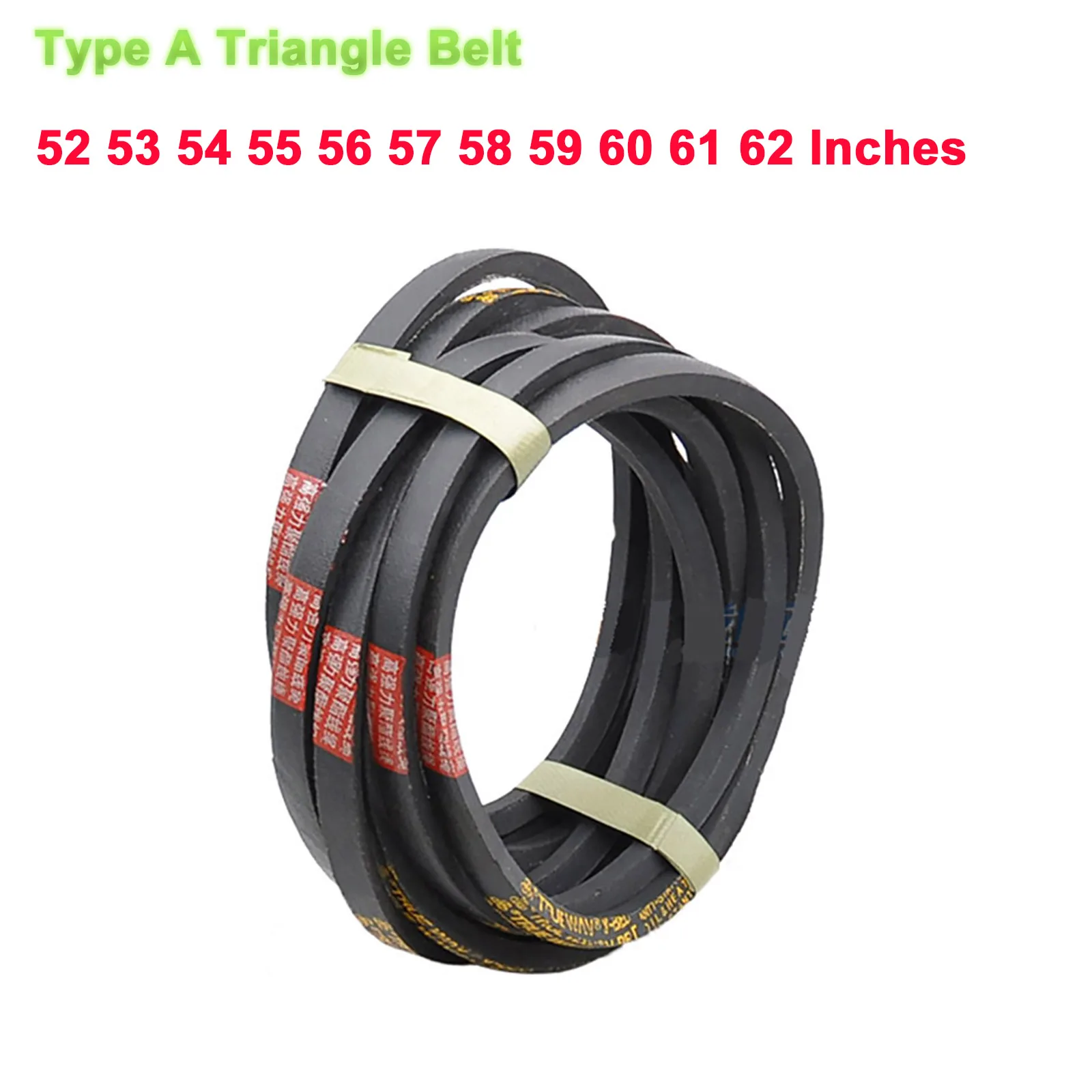 1PCS Type A Rubber Triangle Belt A52 53 54 55 56 57 58 59 60 61 62 Inch High Wear-Resistant Automobile Equipment Agricultural