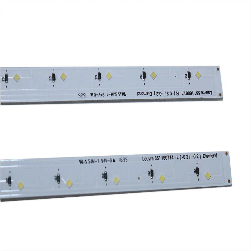 Kit de 2 bandes de rétroéclairage LED 37LED, 583mm, pour Samsung rover 55 160714-R L Diamond