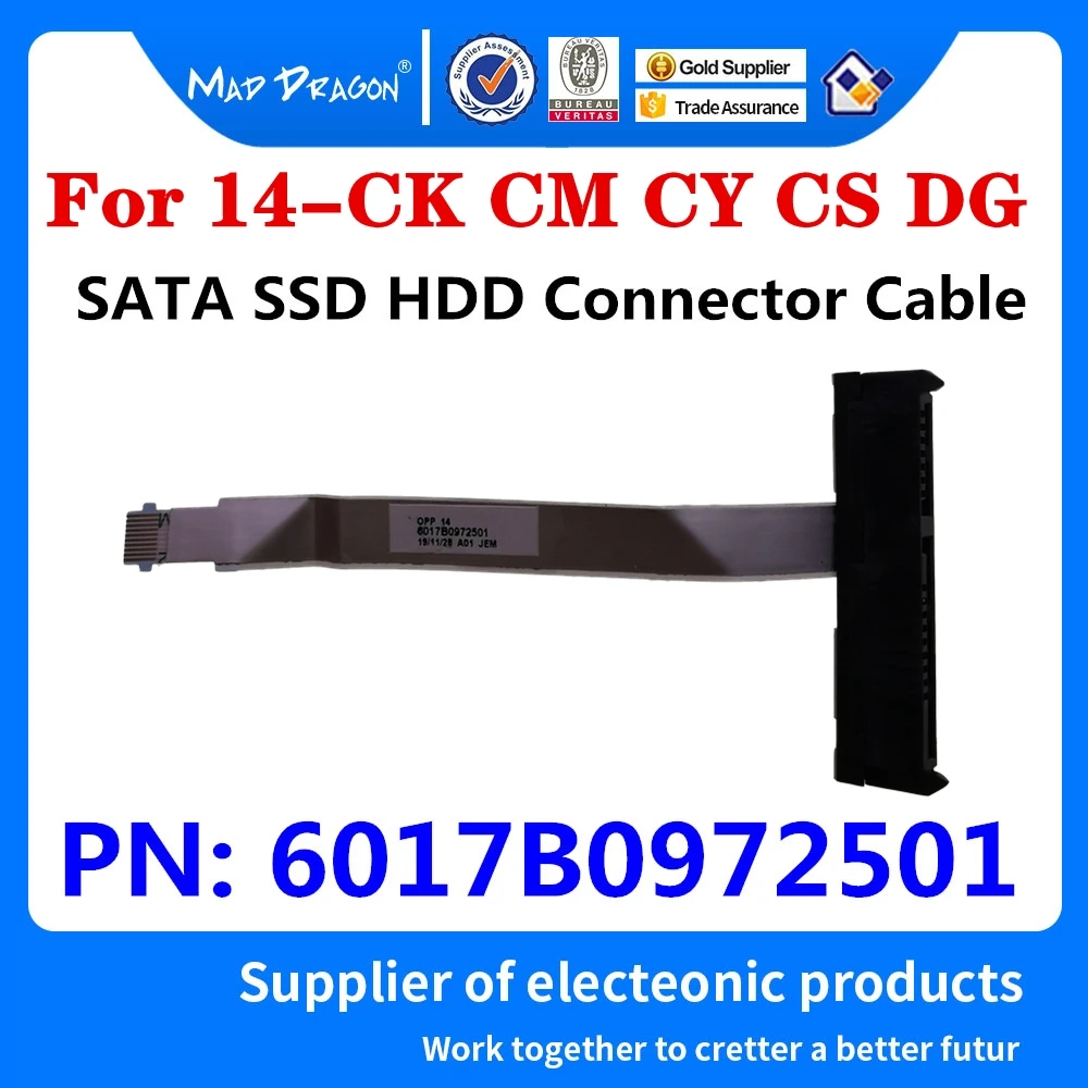 

New Original 6017B0972501 For HP 14-CK 14-CM 14-CY 14-CS 14-DG Laptop SATA SSD HDD Hard Drive Adapter Wire Connector Flex Cable