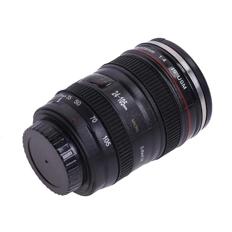 50ml Camera Lens Cups Mugs ABS+Stainless Steel Emulation Camera Thermos Cup Water Bottle Whisky Wine Cups For Outdoor Camping