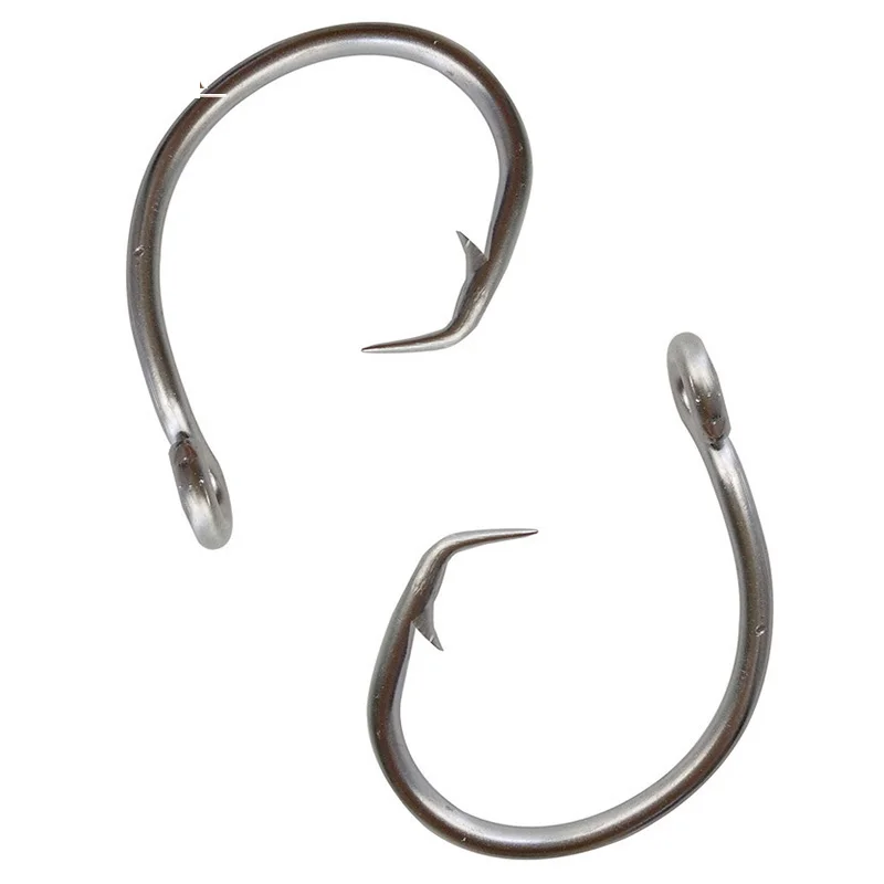 Stainless steel fishing hooks, 100pcs, size 8/0-15/0