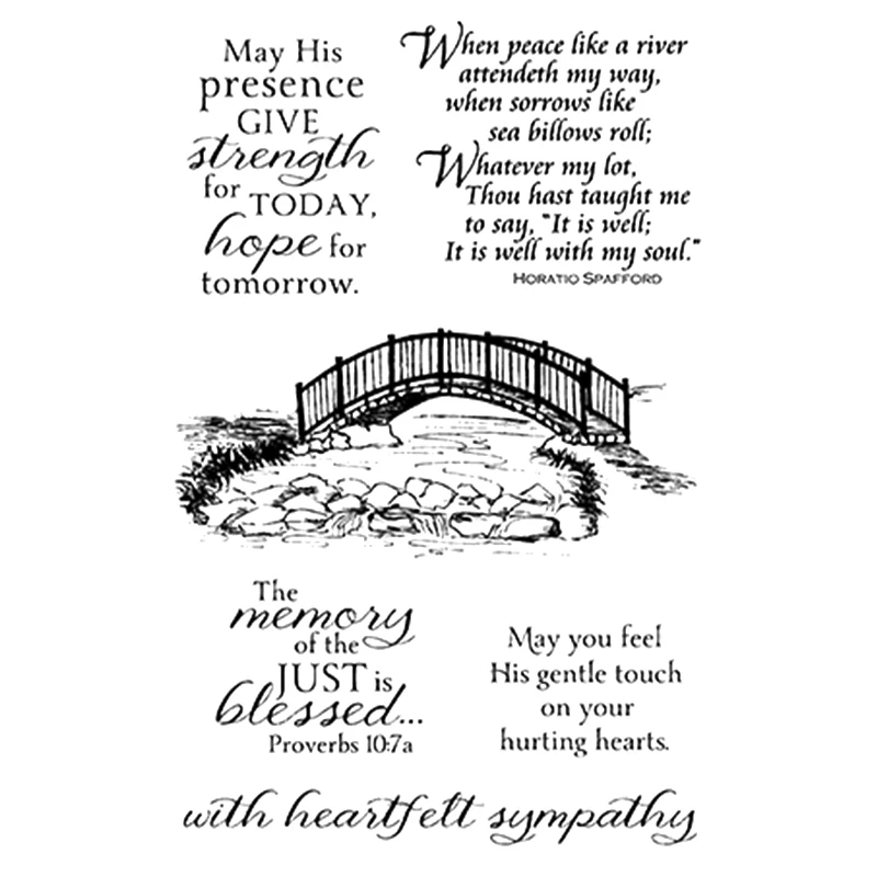 

2022 New Arrival Bridge Transparent Clear Silicone Stamp/Seal for DIY Scrapbooking/photo album Decorative clear stamp