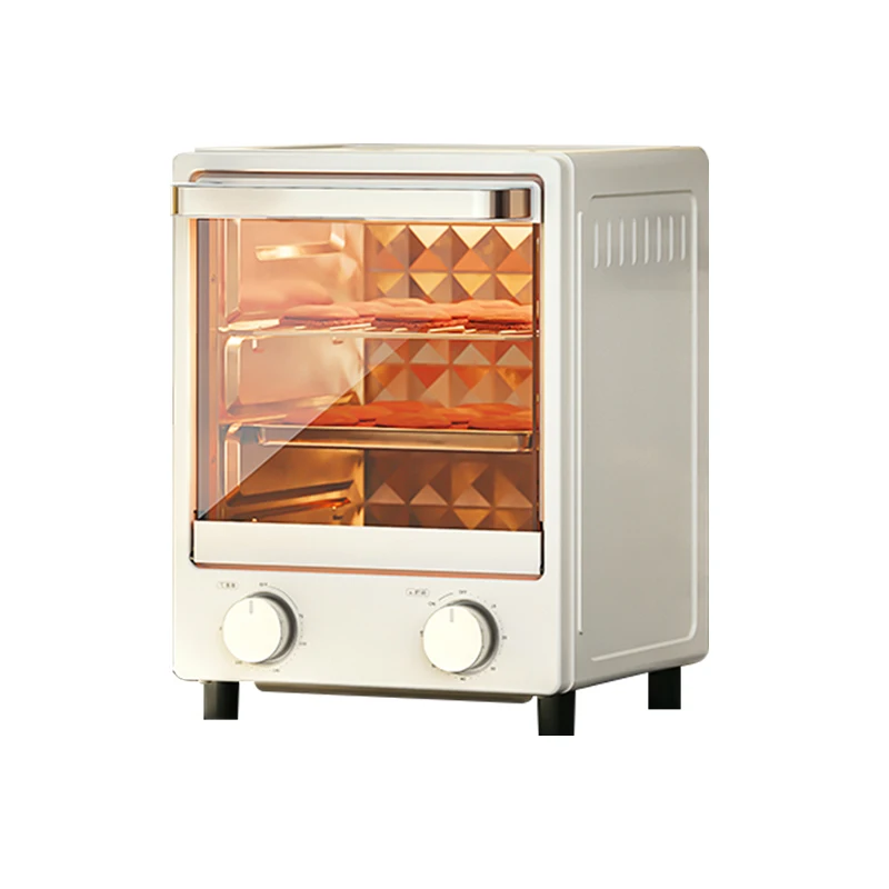 220V Mini 12L Electric Food Oven Household Multifunctional Bread Baking Oven Bread Pizza Bakery Roast Chicken Grill For Kitchen