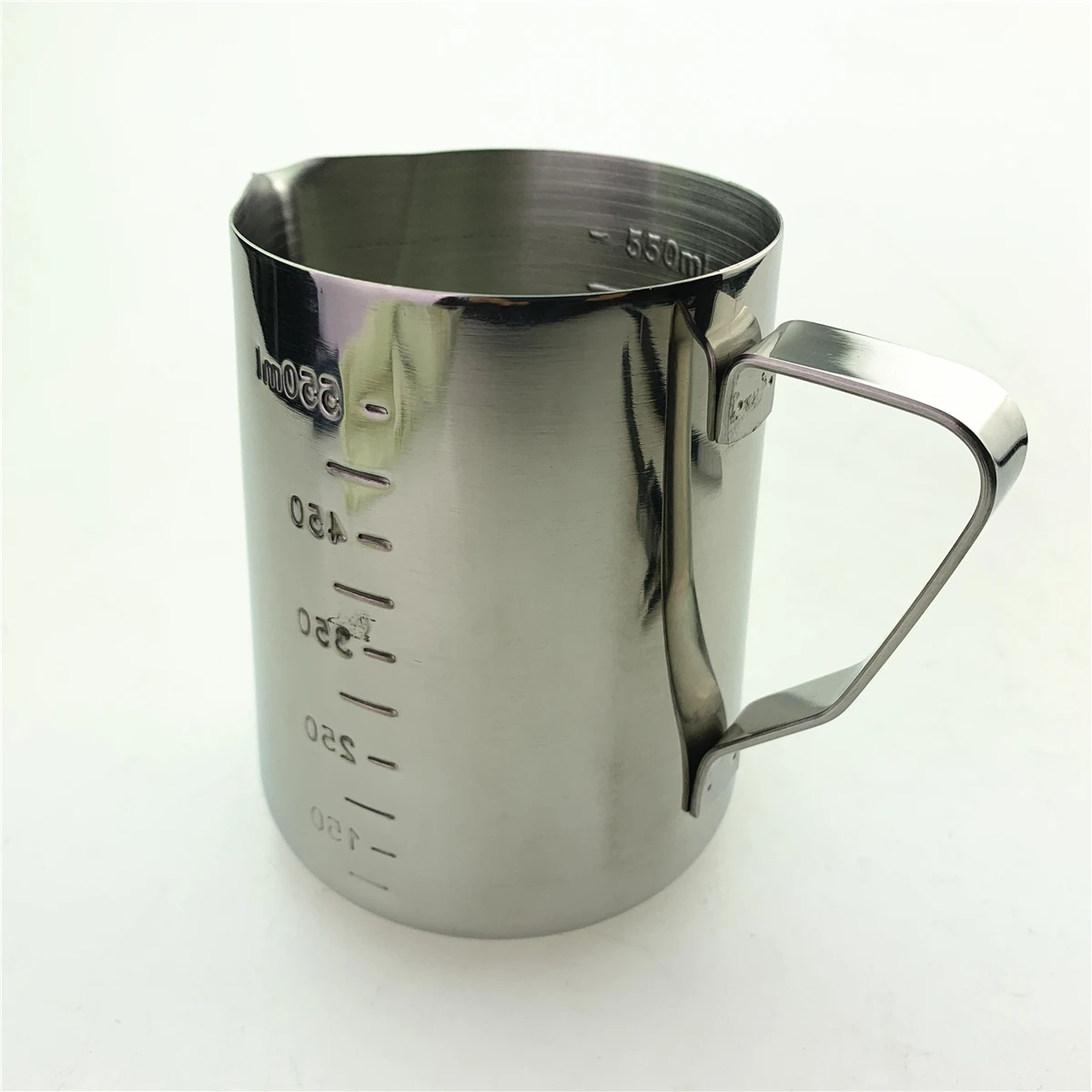 Thickened Stainless Steel Sharp-nosed Etched Cup with Graduated Measuring Cup Etched Cylinder Milk Froth Pot Fancy Coffee