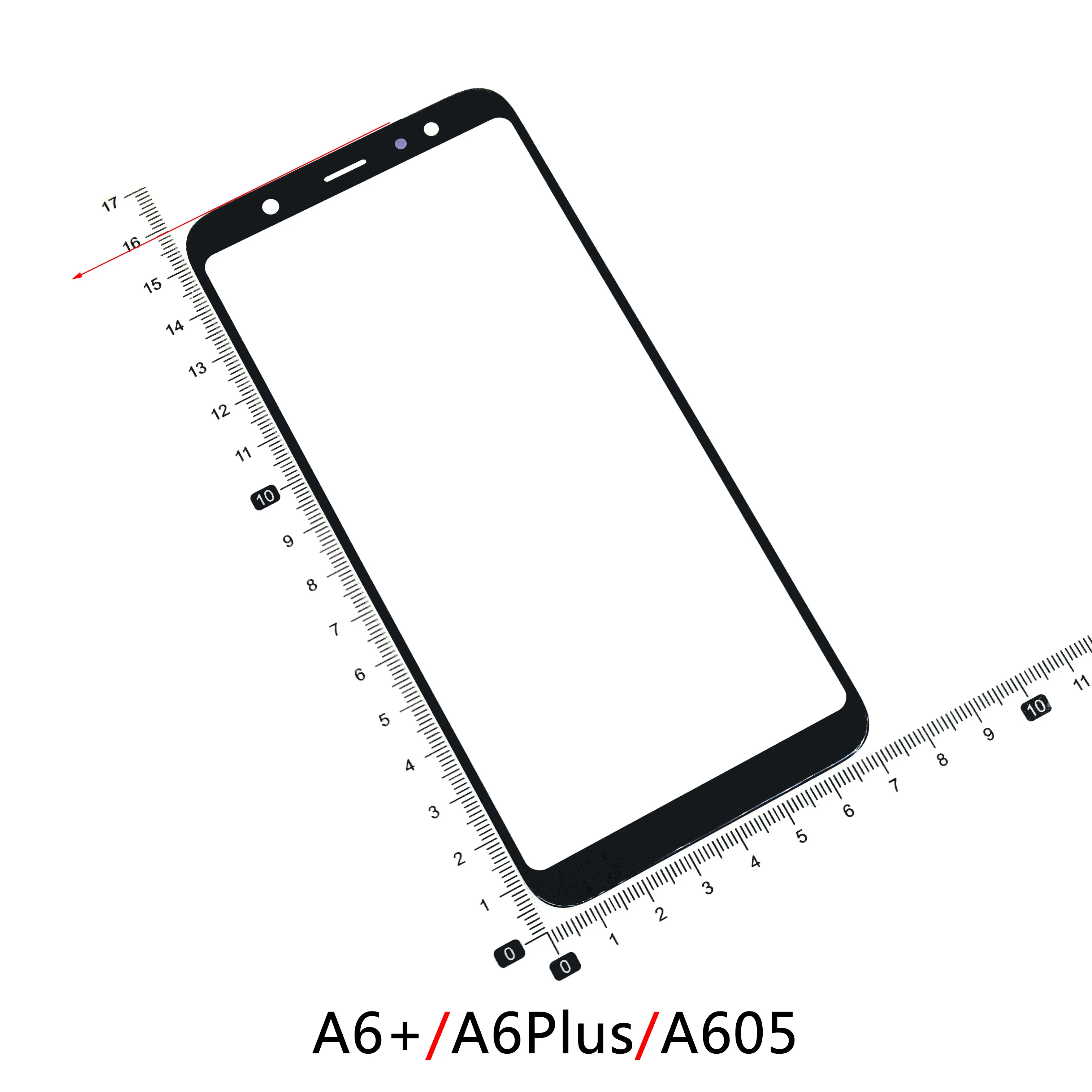 

For Samsung A6 Plus A605 AB A530 A730 A920 A9 A50 F41 M62 J4 J6 J8 LCD display outer touch panel screen glass Front Glass Lens