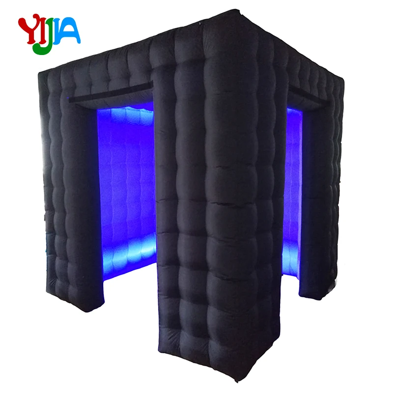 

8.2ft /2.5m Cube Portable Inflatable Photo Booth Enclosure With LED Lights 360 Photo Booth Backdrop For Party Wedding Event