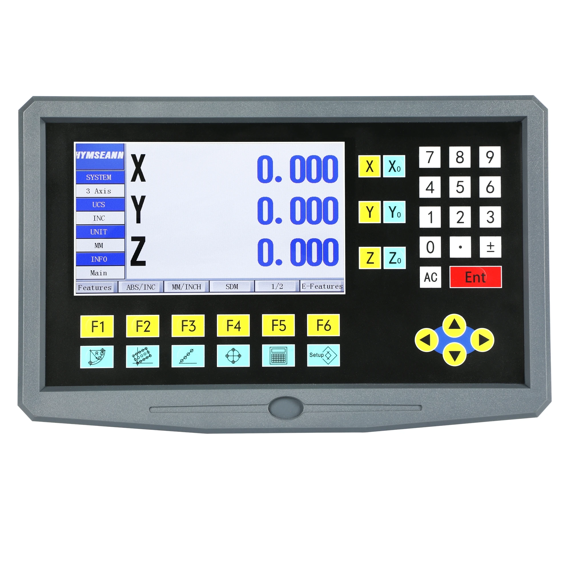 9 Languages BIG LCD DRO HS800-3 3 Axis Digital Readout Display TTL AC110V/220V For Lathe Mill Linear Scale Encoder Rrating Ruler