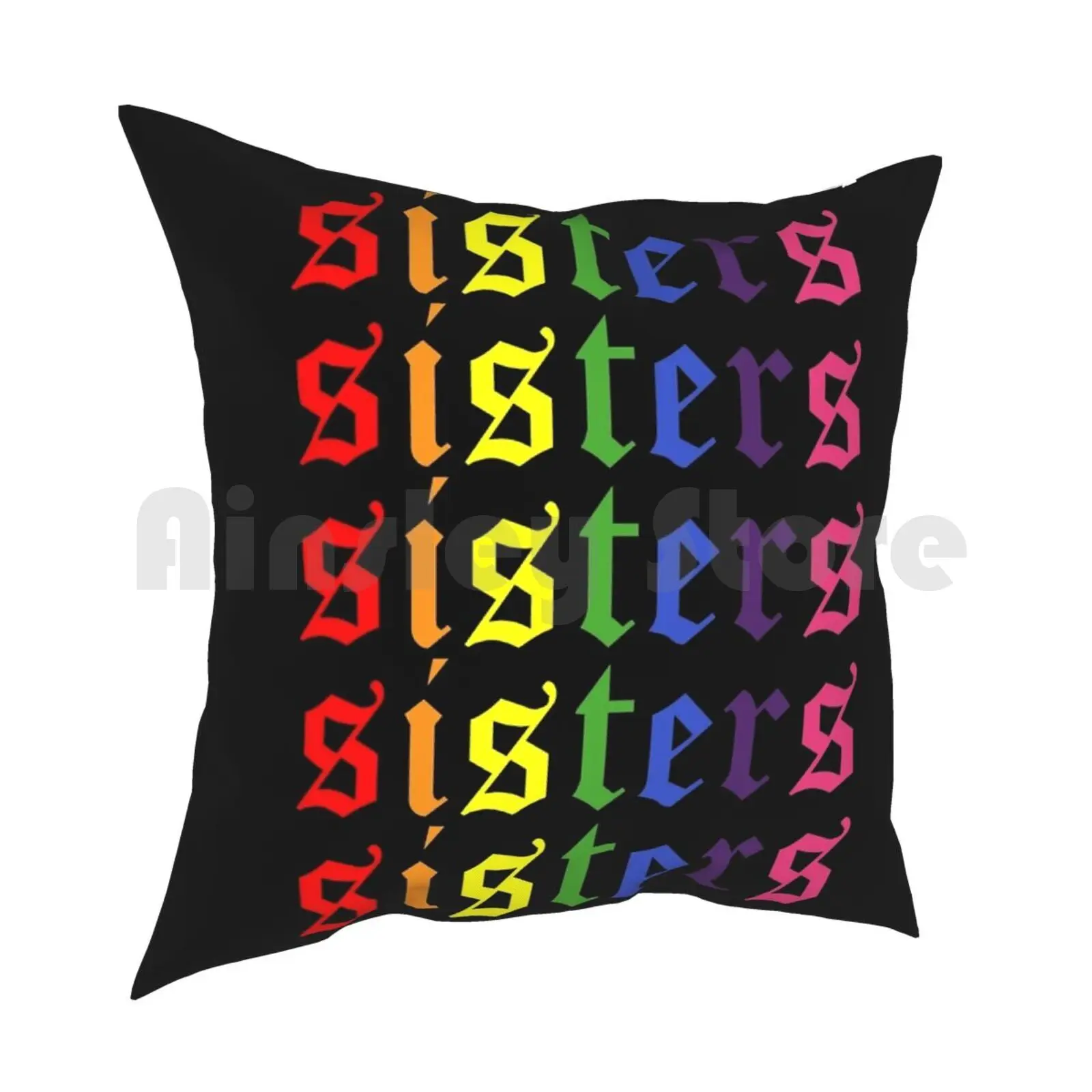 James Sisters Artistry Logo Repeating Pillow Case Printed Home Soft DIY Pillow cover James Artistry Logo James Rainbow