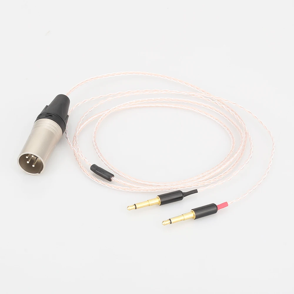 Cable XLR de 8 núcleos para auriculares clásicos/focales, conector macho de 4 pines, para mejora de Audio, Meze 99