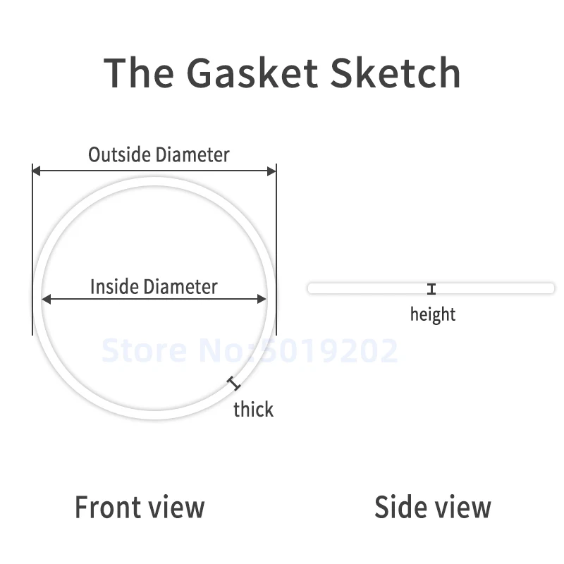 Gasket for skx007 skx009 front crystal gasket and  Bezel Gasket Watch Replacement accessories Parts For Seiko