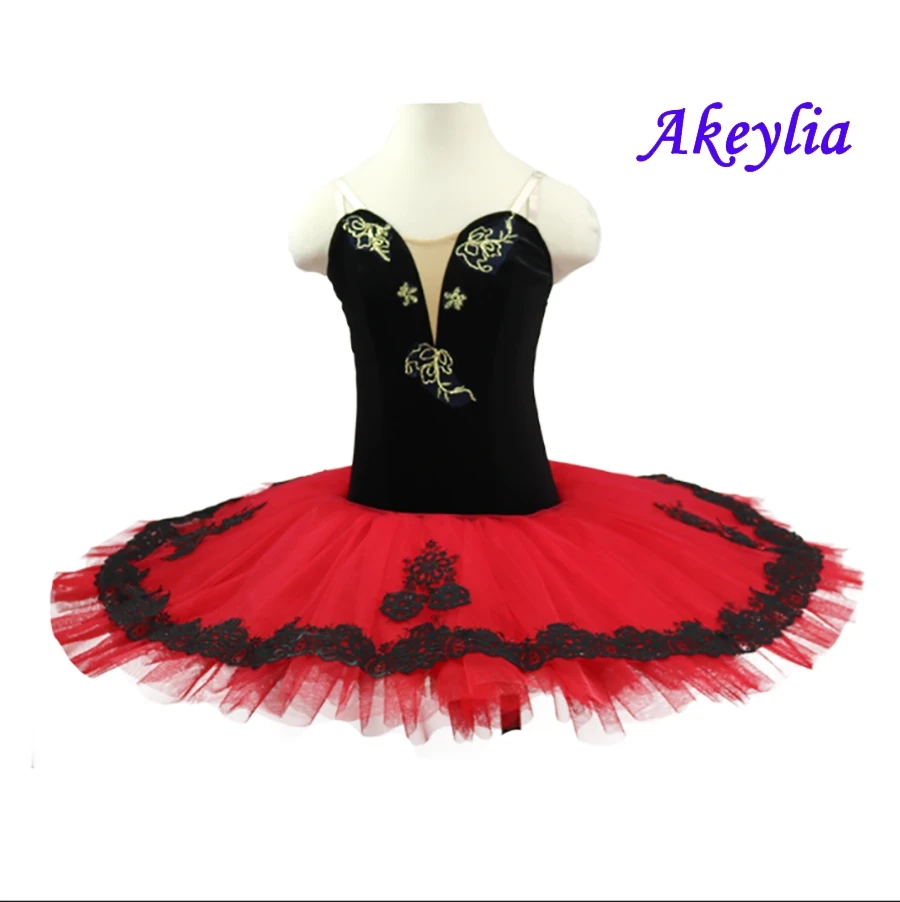 

Red black velvet professional ballet tutu girls classical ballet tutu adult ballet tutu costumes performance Women BLST19033